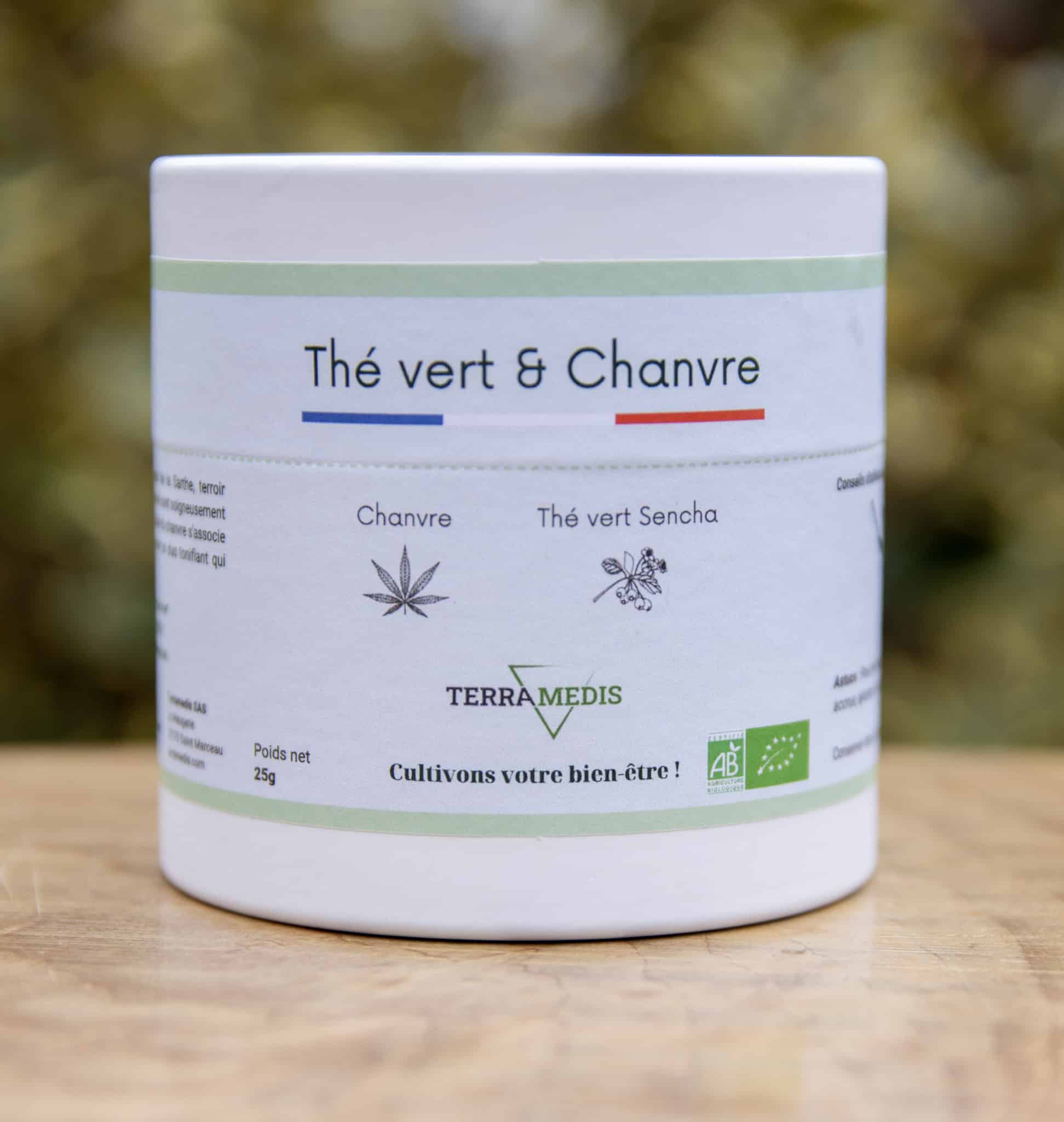 Thé vert CBD bio